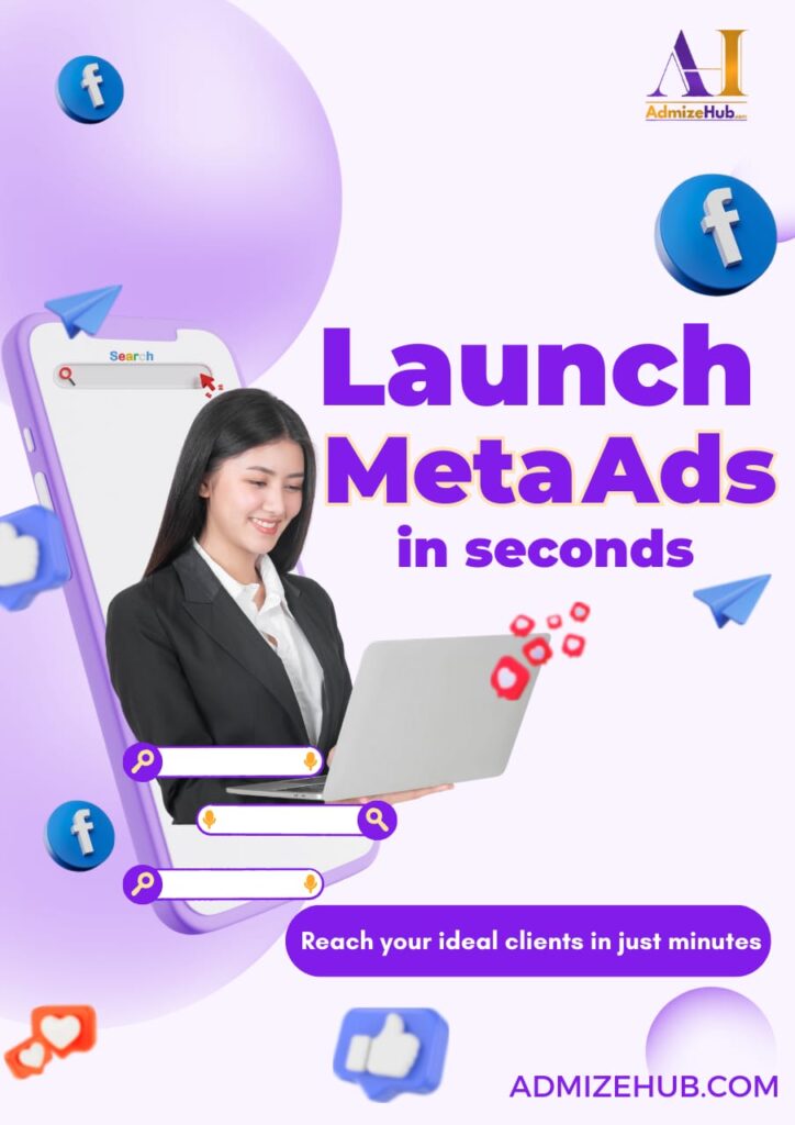 Launch facebook advertising in seconds